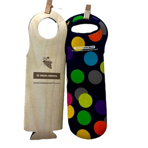 Set of (2) wine bottle holders (1) Built NY Neoprene Wine Bottle Tote (1) dental